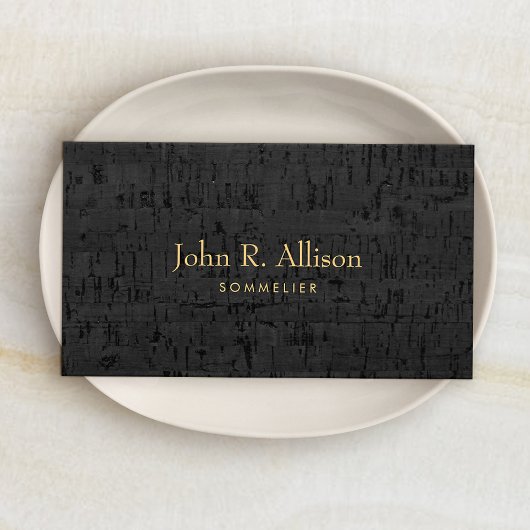 Carte De Visite Cool Cork Sommelier Wine Expert