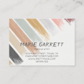 Carte De Visite Cool d'aquarelle moderne et neutre (Dos)