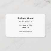 Carte De Visite Cool d'aquarelles multicolores moderne Abstrait Bu (Dos)