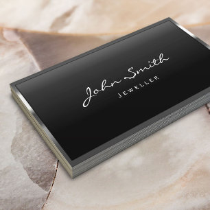 Carte de visite Cool de bijoux à la frontière méta