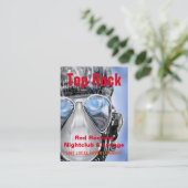 Carte De Visite Cool de butoir de cyborg unique (Debout devant)