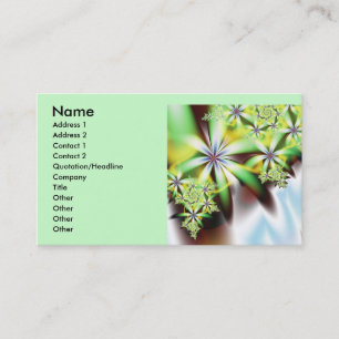Carte De Visite Cool de cascade Art Fractal Abstrait