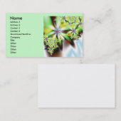 Carte De Visite Cool de cascade Art Fractal Abstrait (Devant / Derrière)