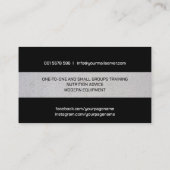 Carte De Visite Cool de l'entraîneur de boxe minimal (Dos)