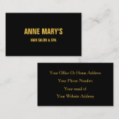 Carte De Visite Cool de maquillage Spa de salon de coiffure couleu (Devant / Derrière)