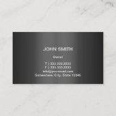 Carte De Visite Cool de réparation automobile Forme métallique des (Dos)