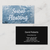 Carte De Visite Cool de soufflage de neige congelé (Devant / Derrière)