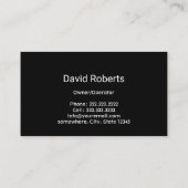 Carte De Visite Cool de soufflage de neige congelé (Dos)