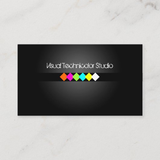Carte De Visite Cool / Diamants fluorescents élégants (Devant)