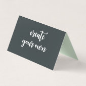 Carte De Visite Cool d'onglet Modèle budgétaire (Dos)