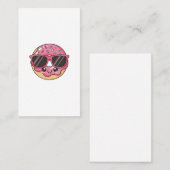 Carte De Visite Cool Donut with Sunglasses (Devant / Derrière)