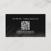 Carte De Visite Cool Dumbbell Logo Personal Trainer (Dos)