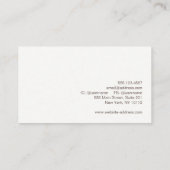 Carte De Visite Cool Edgy Abstrait (Dos)