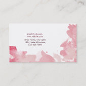 Carte De Visite Cool élégant d'abrégé sur moderne aquarelle (Dos)