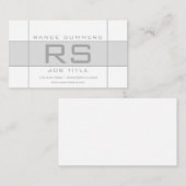 Carte De Visite Cool élégant géométrique (Devant / Derrière)