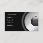 Carte De Visite Cool Elegant Music Conception du haut-parleur (Devant)