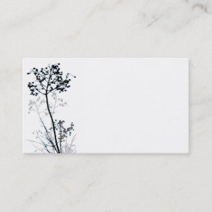 Carte De Visite cool et nature propre art noir et blanc