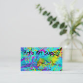 Carte de visite cool Fractal Art (Debout devant)