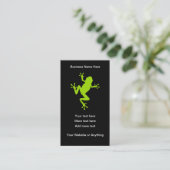 Carte De Visite Cool Gecko Frog Nature Theme (Debout devant)