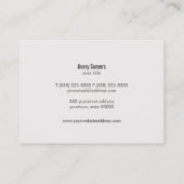 Carte De Visite Cool Gold Circle Emblem Wood Designer (Dos)