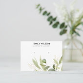 CARTE DE VISITE COOL GREEN GOLD FOLIAGE GROVE EARRING AFFICHER BUS (Debout devant)