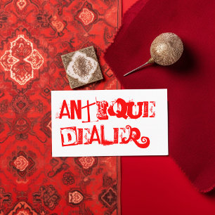Carte De Visite Cool Grunge Antique Dealer