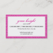 CARTE DE VISITE cool grunge parties scintillant ch (Dos)