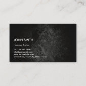 Carte De Visite Cool Grunge Texture Professionnelle Fitness (Dos)