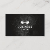 Carte De Visite Cool Grunge Texture Professionnelle Fitness (Devant)