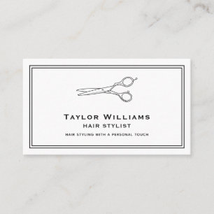 Carte De Visite Cool Hair Styliste Hairstyliste Coiffeur Ciseaux