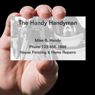 Carte De Visite Cool Handyman Réparations à domicile