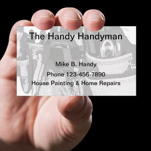 Carte De Visite Cool Handyman Réparations à domicile