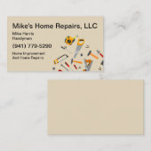Carte De Visite Cool Handyman Services Outils Conception (Devant / Derrière)
