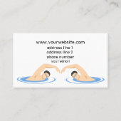 Carte De Visite Cool instructeur de natation (Dos)