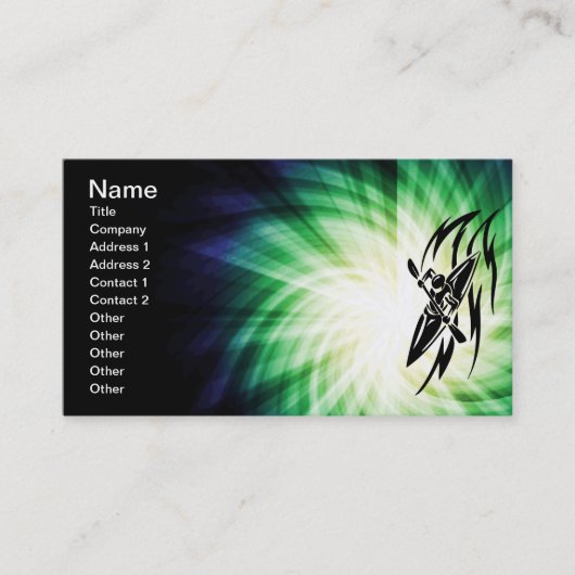 Carte De Visite Cool Kayaking (Devant)