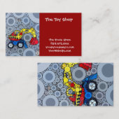 Carte De Visite Cool Kids Construction Truck Excavator Digger (Devant / Derrière)