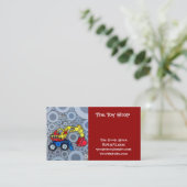 Carte De Visite Cool Kids Construction Truck Excavator Digger (Debout devant)