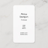 Carte De Visite Cool Llama et souriant Kawaii Sun (Dos)