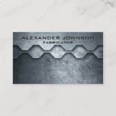 Carte De Visite Cool Masculine Revêtement métallique Fabricant méc (Devant)