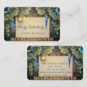 Carte De Visite Cool merveilleuse couronne de Noël (Devant / Derrière)