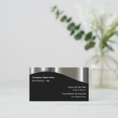 Carte De Visite Cool métallurgique moderne (Debout devant)