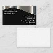 Carte De Visite Cool métallurgique moderne (Devant / Derrière)