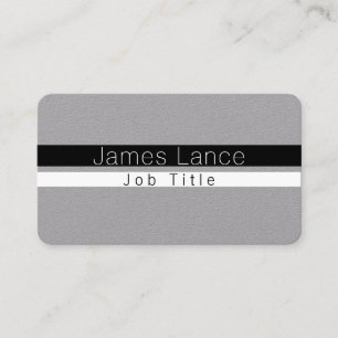 Carte De Visite Cool Minimal Bandes Noires et Blanches