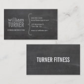 Carte De Visite COOL MODERN texte simple minimum tendance tableau (Devant / Derrière)