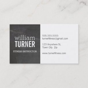 Carte De Visite COOL MODERN texte simple minimum tendance tableau 