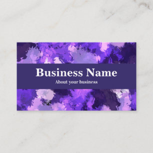 Carte De Visite Cool moderne bleu, violet et rose Abstrait