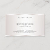 Carte De Visite Cool Moderne Design Professionnel Élégant Glamour (Dos)
