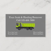 Carte De Visite cool Moderne Dumpster Et Nettoyage (Devant)