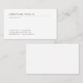 Carte De Visite Cool moderne élégant Modèle professionnel minimali (Devant / Derrière)