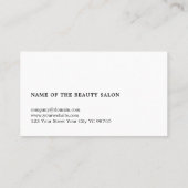 Carte De Visite Cool moderne Gris Bois Blanc Ciseaux Coiffeur (Dos)
